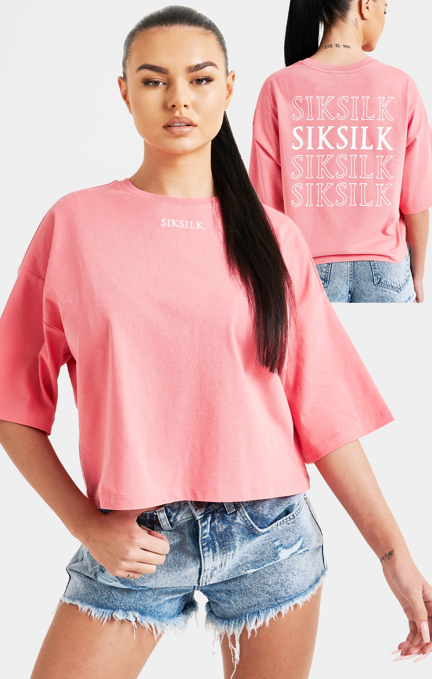 Load image into Gallery viewer, Pink Repeat Logo T-Shirt