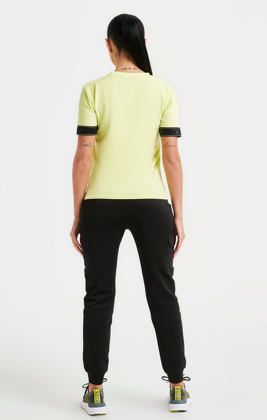 Yellow Taped Crop T-Shirt
