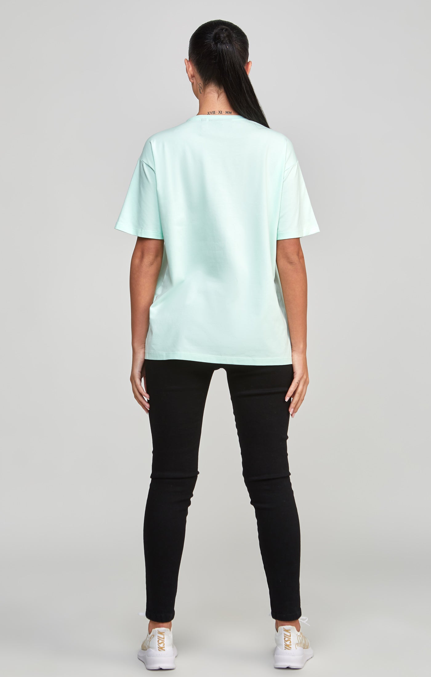 Load image into Gallery viewer, Mint Embroidered Boyfriend T-Shirt (4)