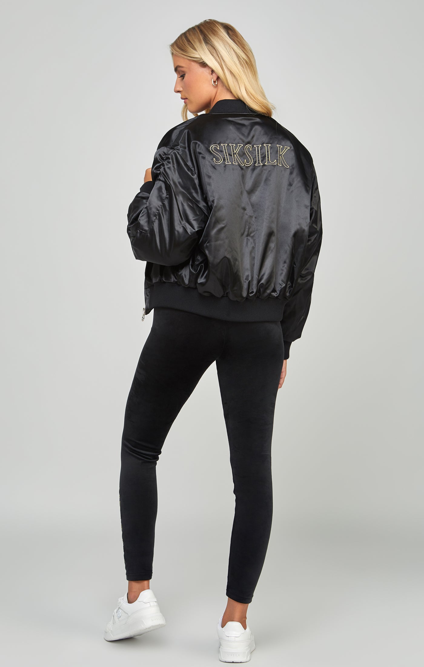 Load image into Gallery viewer, High Shine Oversized Bomber Jacket (4)