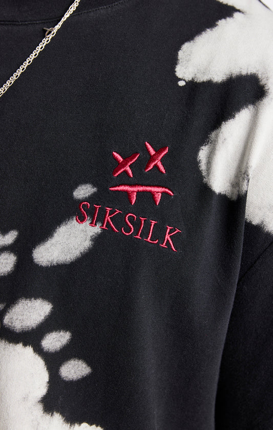 SikSilk X Steve Aoki Oversized Tee - White & Black